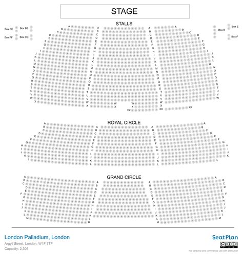 pal seat plan|London Palladium Seating Plan & Seat View Photos.